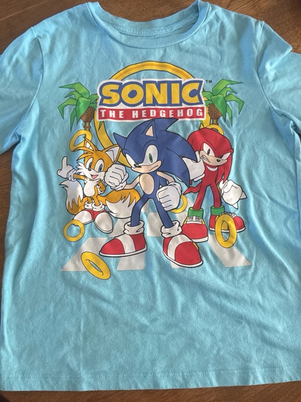 jumping beans Light Blue Sonic the Hedgehog Label Tee
